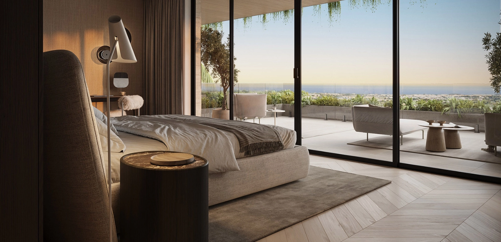 The Sky Marbella Villas - Master Bedroom Views
