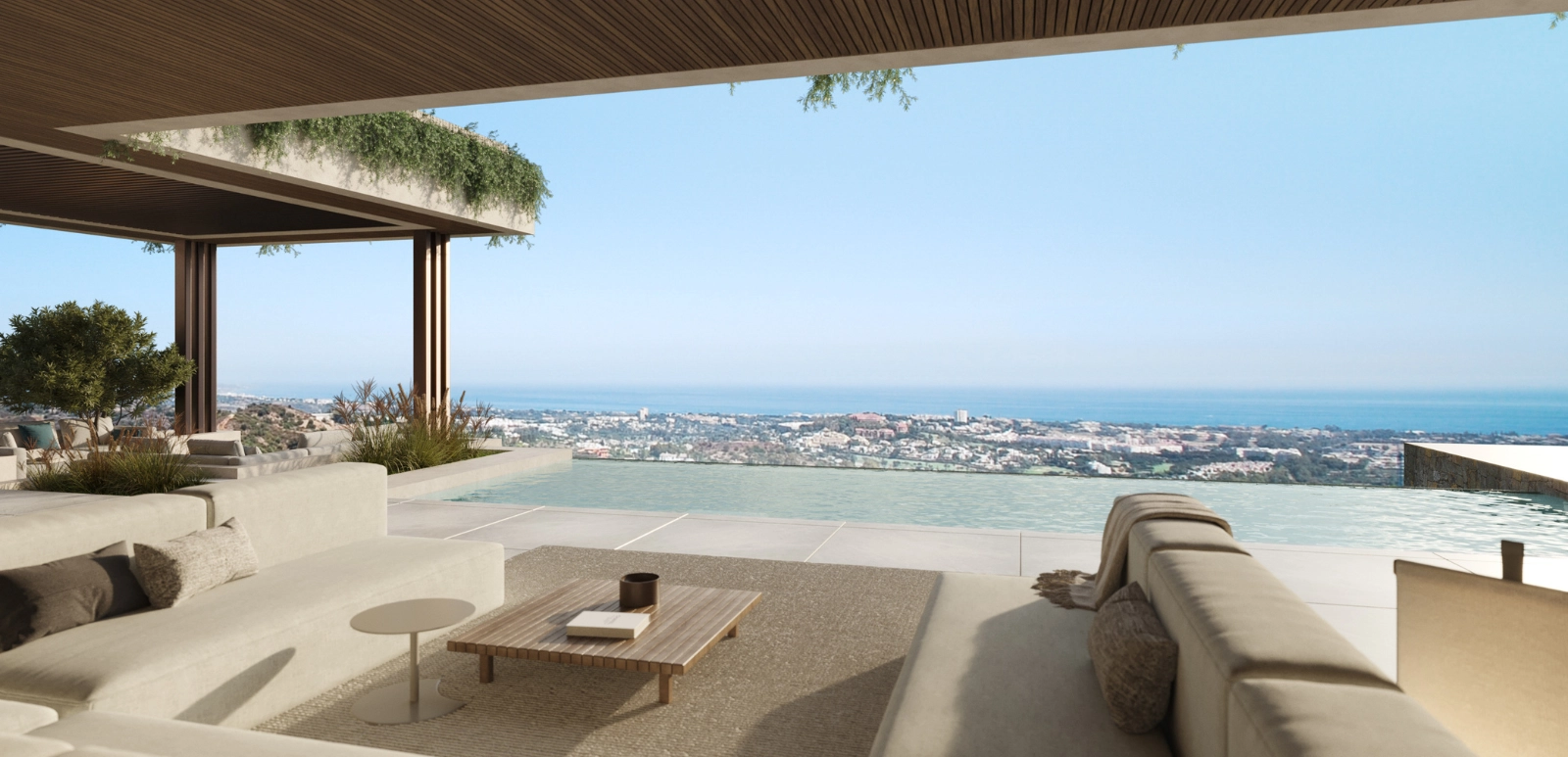 The Sky Marbella Villas - Villa sea view terrace